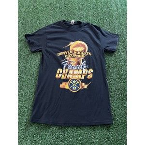Gildan Denver Nuggets 2023 Champs Small Black Graphic T Shirt